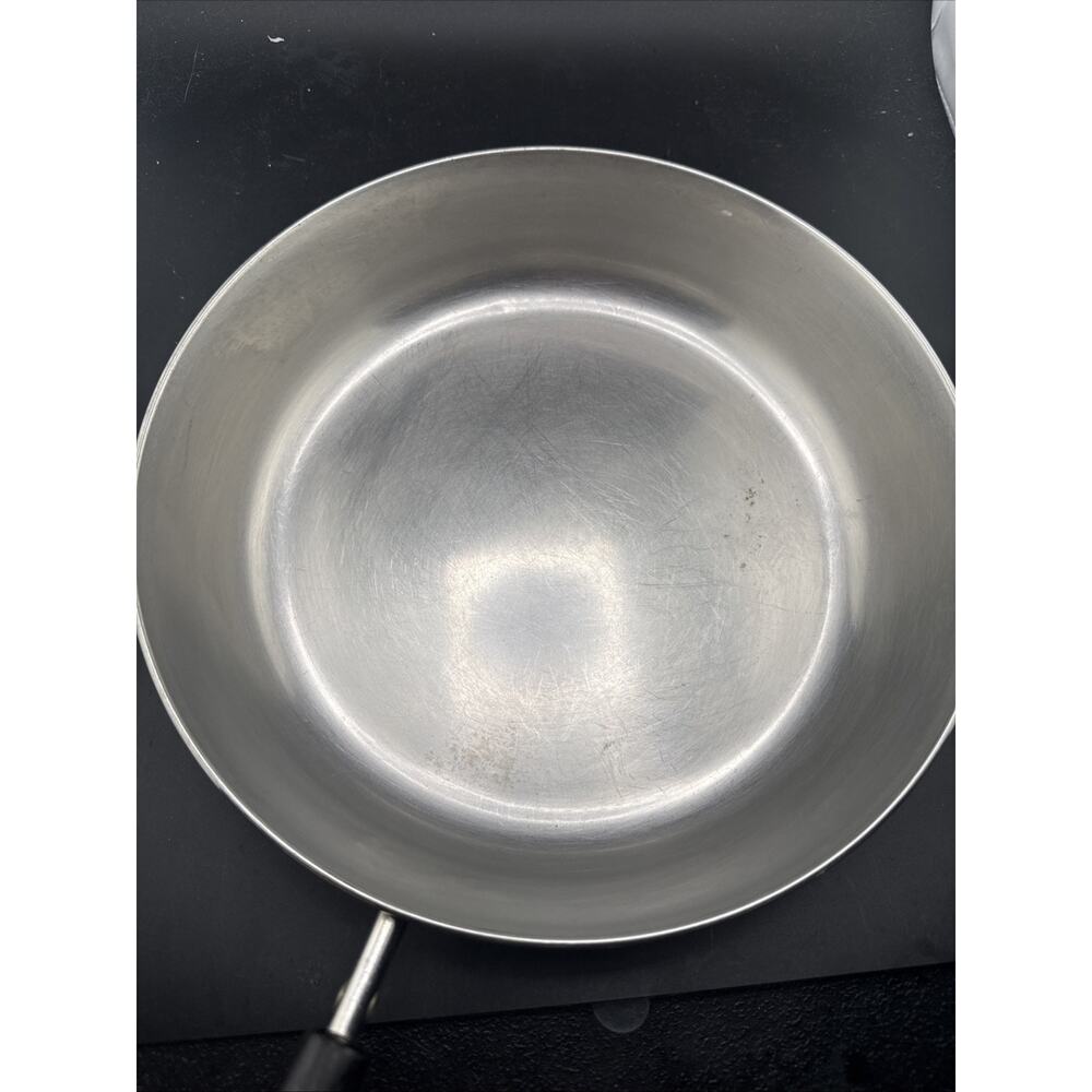 REVERE WARE 9” Skillet 1801 Copper Bottom (1989) Clinton, ILL with Lid - Picture 2 of 6